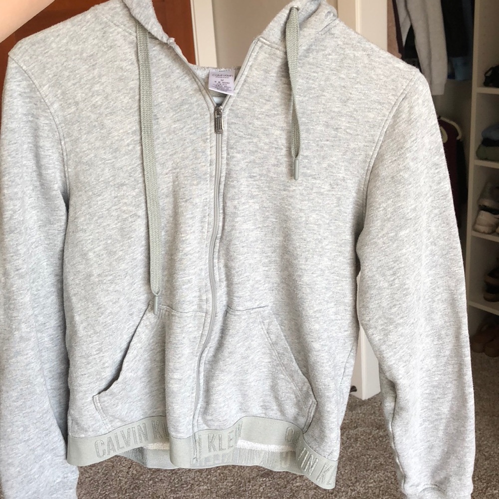 Calvin Klein Grey Zip Up
